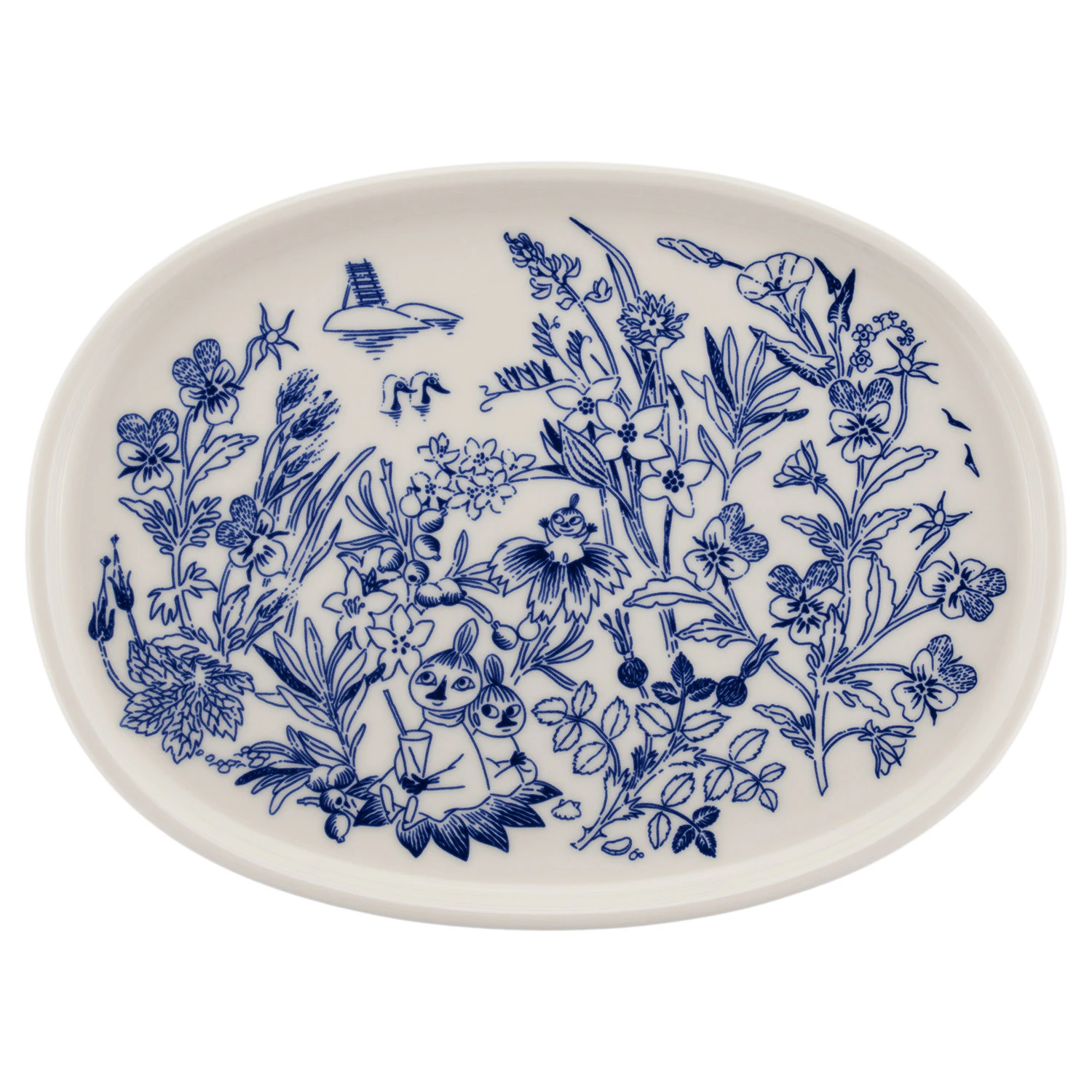 Moomin Arabia Mumi Haru Serveringsfad 17 Cm - Serveringsfad Bl&aring; - 1073504