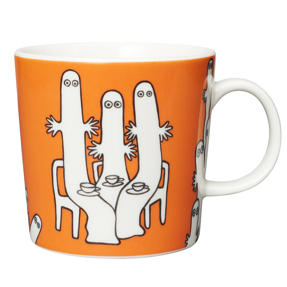 Moomin Arabia Mumi Kop Hattifnatterne - Kaffekopper Porcel&aelig;n Orange - 1005313