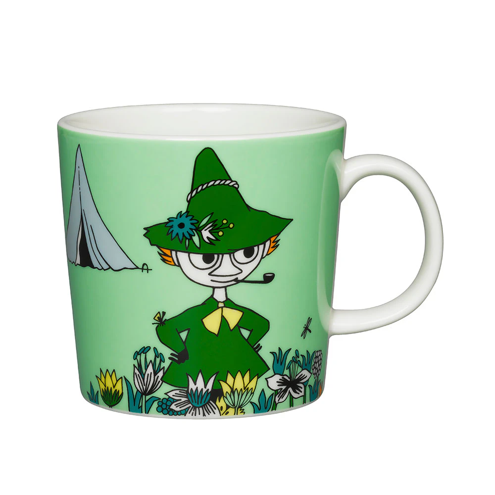 Moomin Arabia Mumi Krus Snusmumrikken 30cl - Kaffekopper Porcel&aelig;n Gr&oslash;n - 1015561