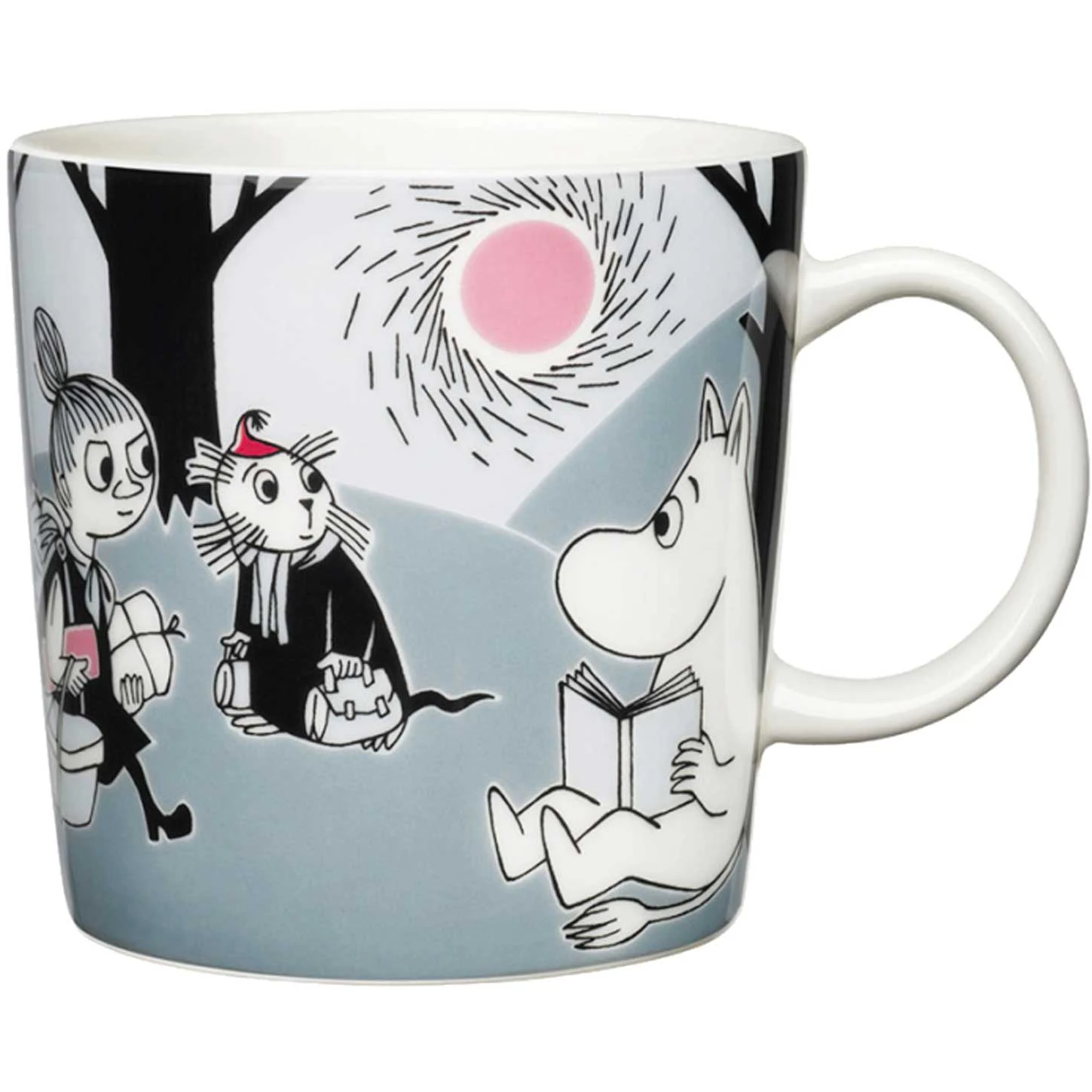 Moomin Arabia Mumi P&aring; Eventyr - Flytter Kop 30 Cl - Kaffekopper Porcel&aelig;n Gr&aring; - 1006331