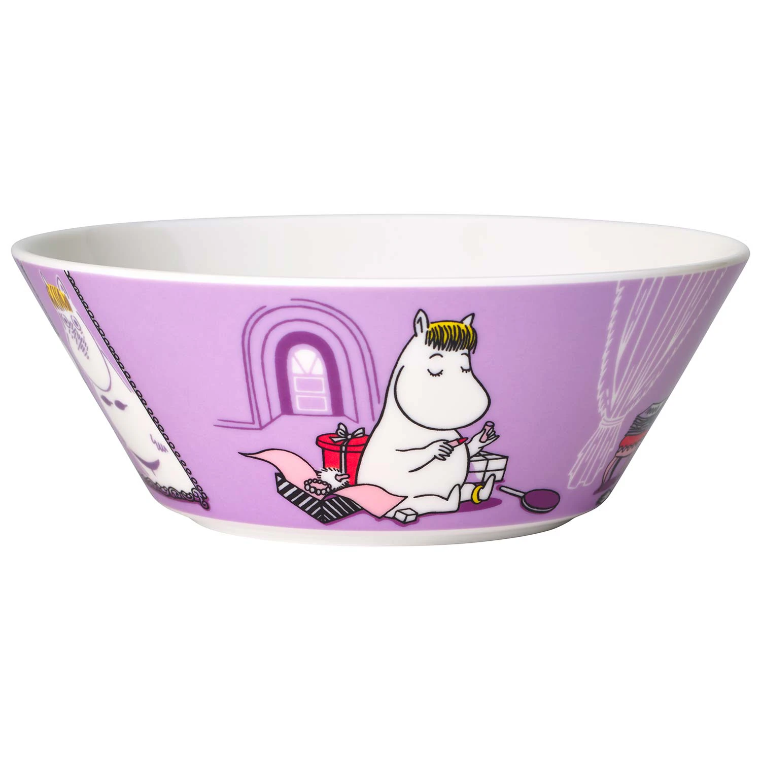 Moomin Arabia Mumi Sk&aring;l 15 Cm Snorkfr&oslash;ken - Serveringssk&aring;le Porcel&aelig;n Lilla - 1052345