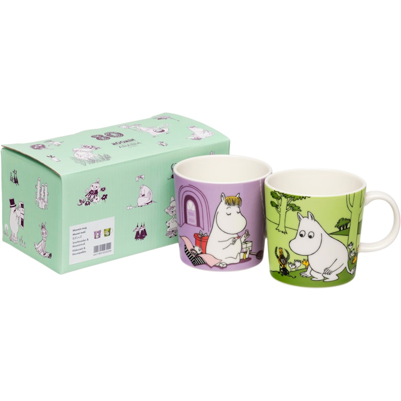Mumitrold Krus Snorkmaiden & Moomintroll 30 cl 2-pak