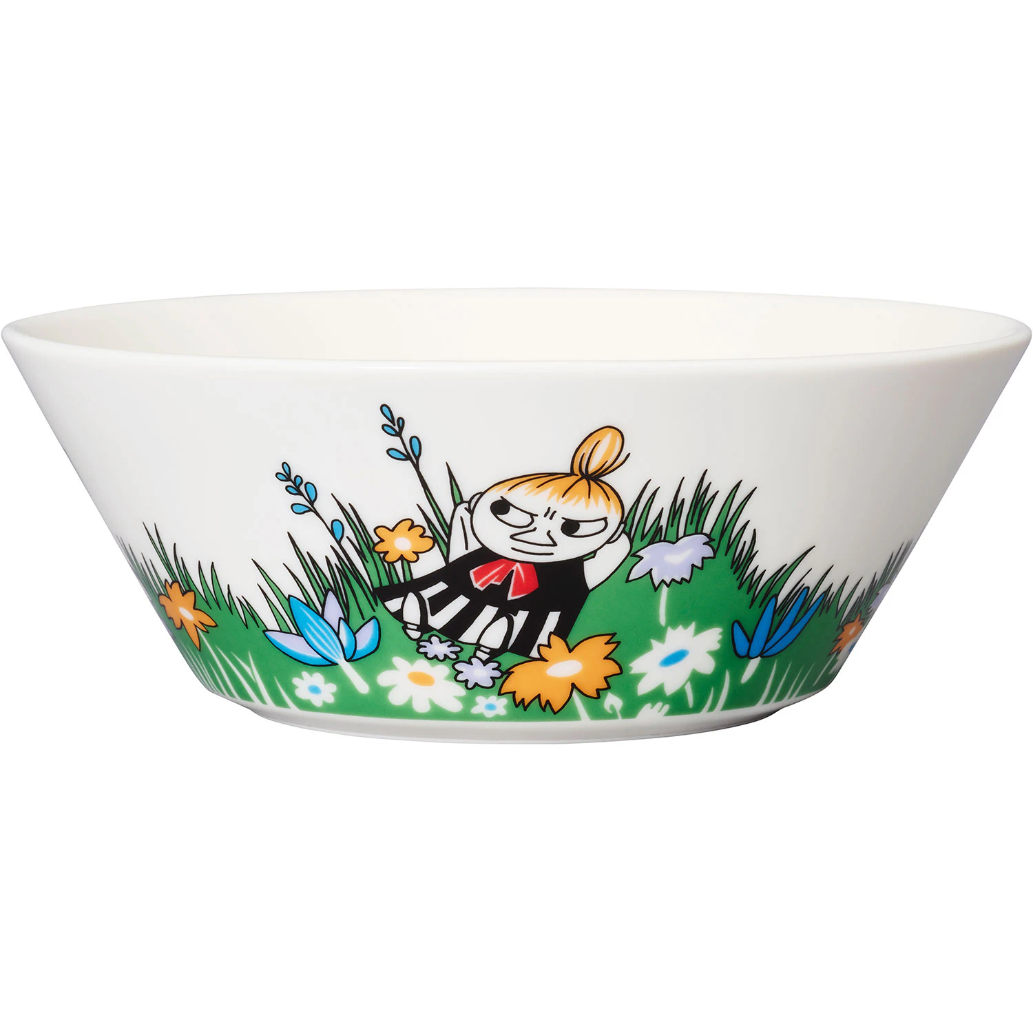 Moomin Arabia Mumin Sk&aring;l Little My On The Meadow 15 Cm - Serveringssk&aring;le Porcel&aelig;n Hvid - 1062213