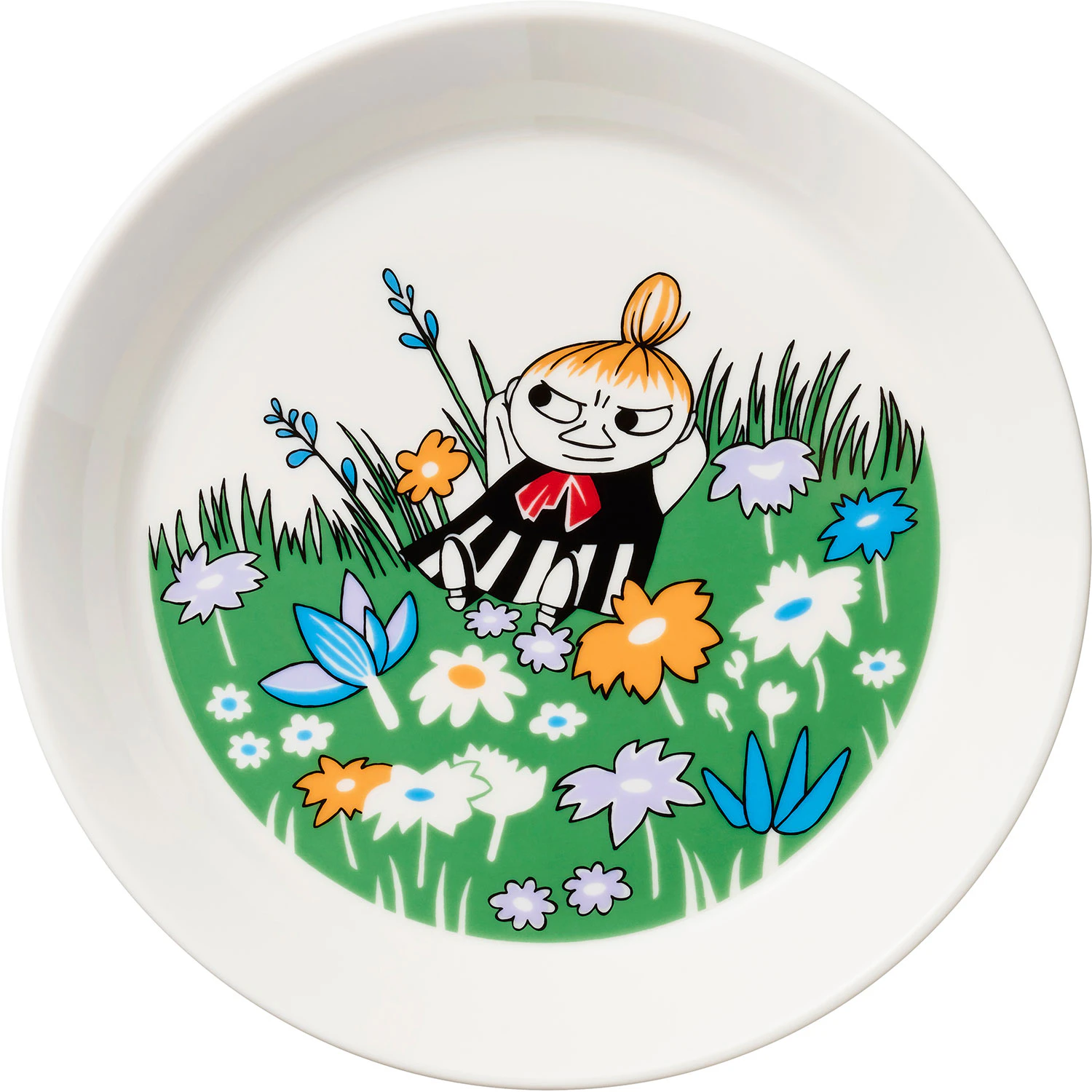 Moomin Arabia Mumin Tallerken 19 Cm Little My On The Meadow - Asietter Porcel&aelig;n Hvid - 1062215