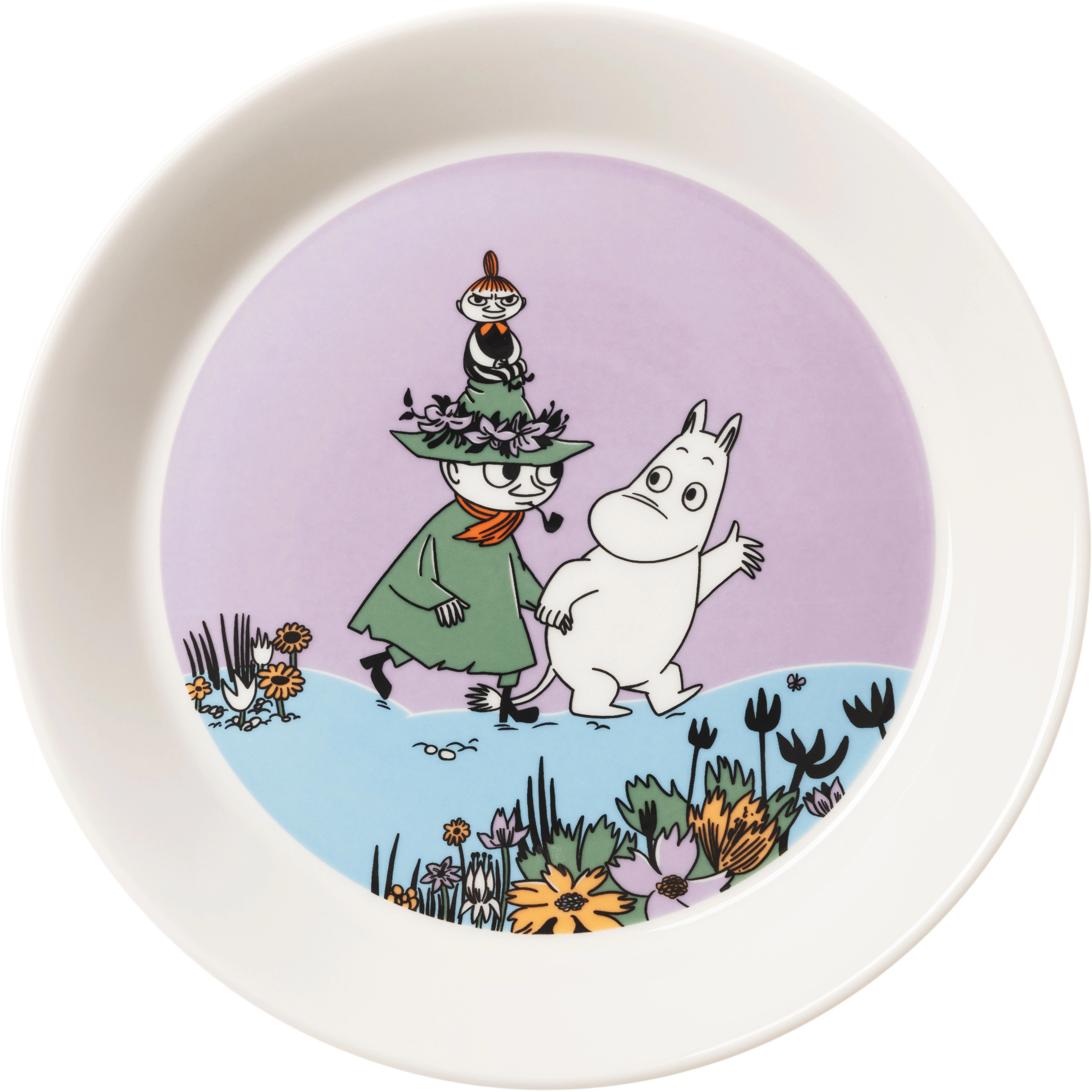 Moomin Arabia Mumin Tallerken Venner For Altid 19 Cm - Asietter Vitroporcelain Multi - 1076281