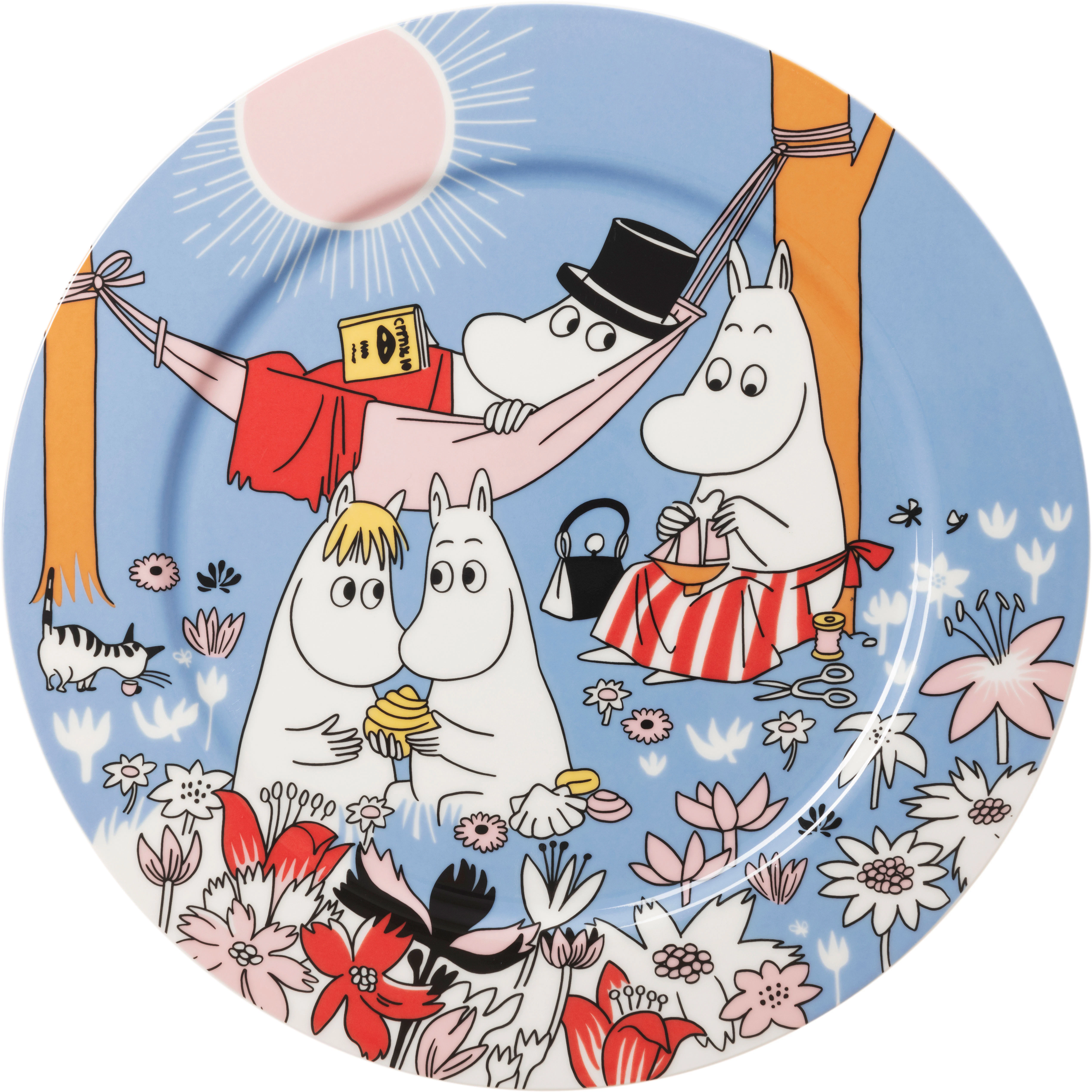 Moomin Arabia Mumitrold Serveringsfad Familietid 30 Cm - Serveringsfad Vitroporcelain Multi - 1076290