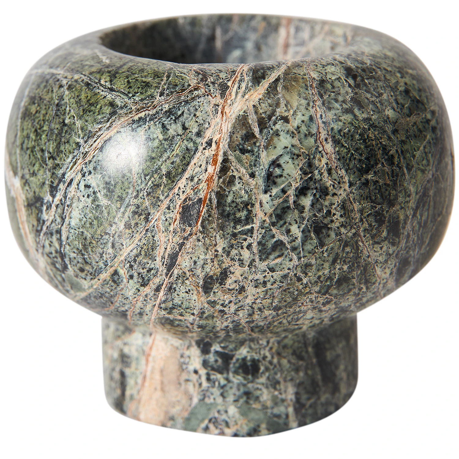 Muubs Vita Lysestage &Oslash;7,5 Cm - Lysestager Marmor Seagrass - 9190002228