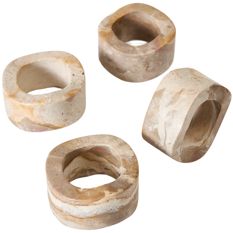 Vita Servietringe 4-pak, Seashell