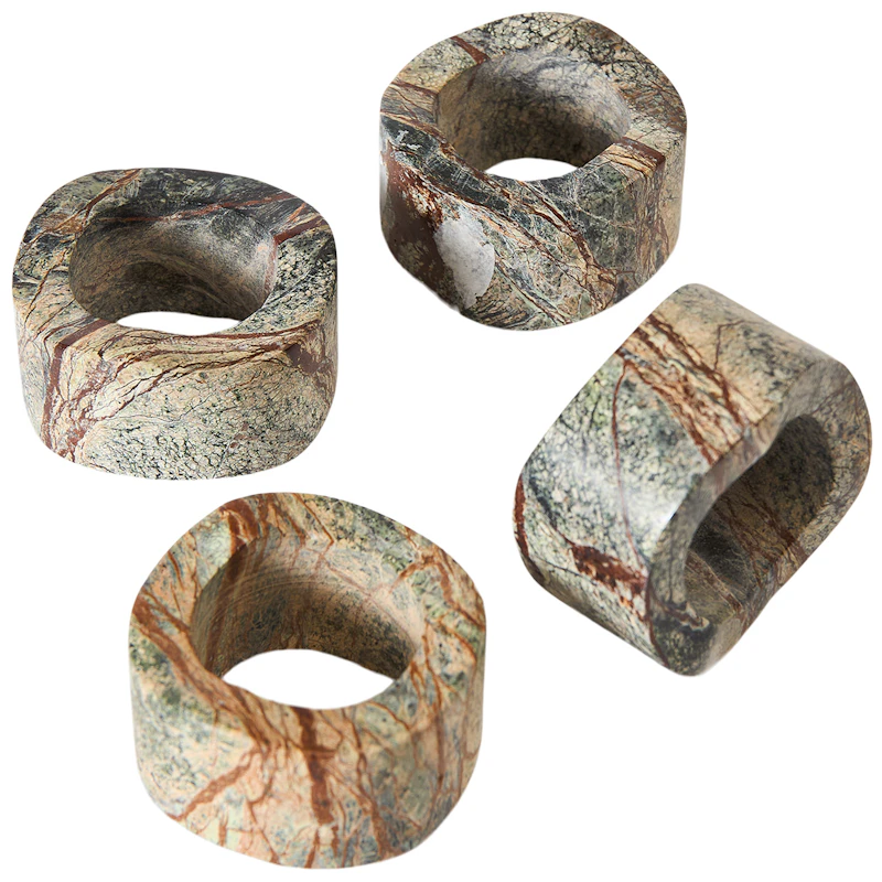 Vita Servietringe 4-pak, Seagrass