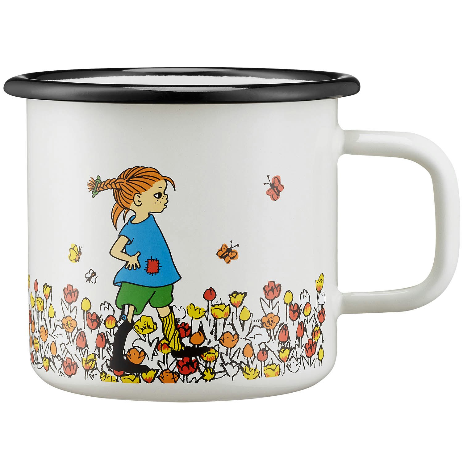 Muurla Be More Pippi krus 37 Cl - B&oslash;rneservice Emalje Hvid - 1406-037-80