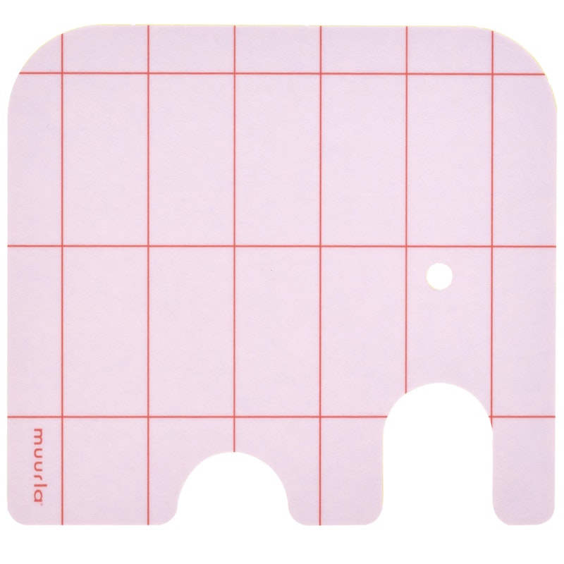 Elephant Underlag 10x11 cm, Rosa