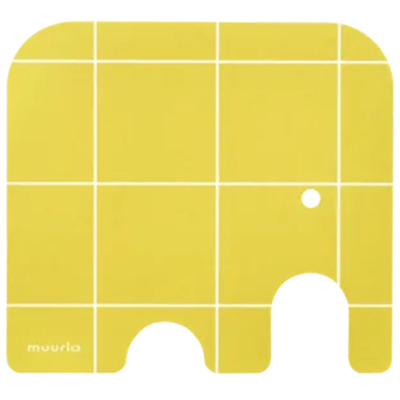 Elephant Underlag 10x11 cm, Gult