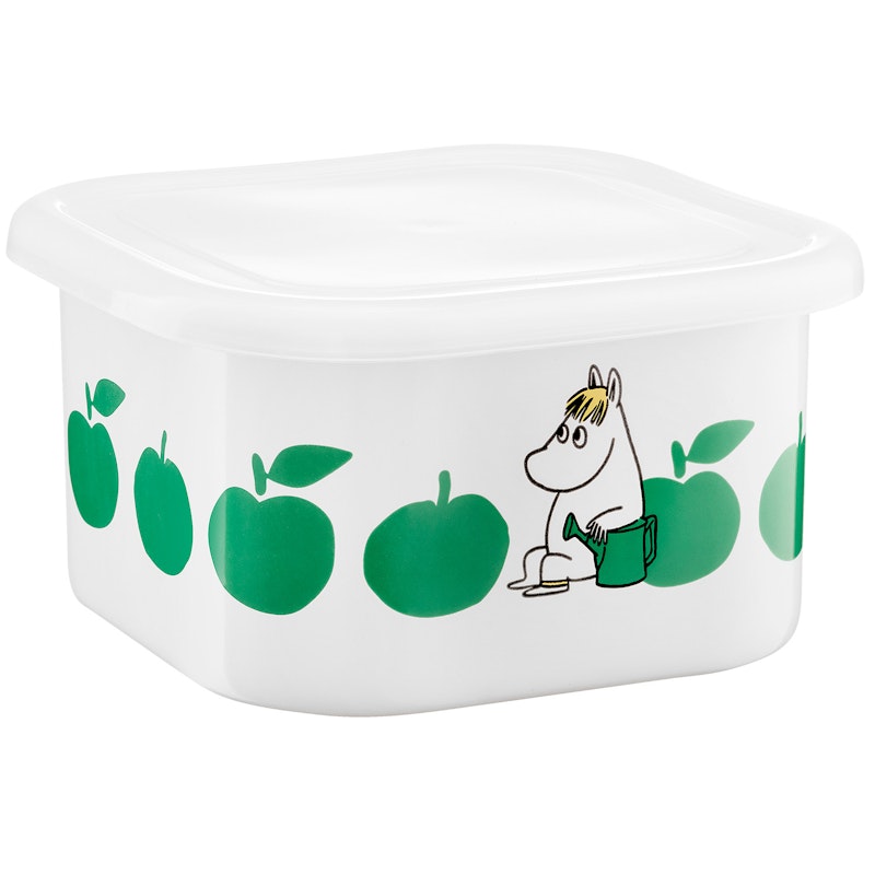 Moomin Joyfull Apples Enamel Jar With Lid 1,5 L