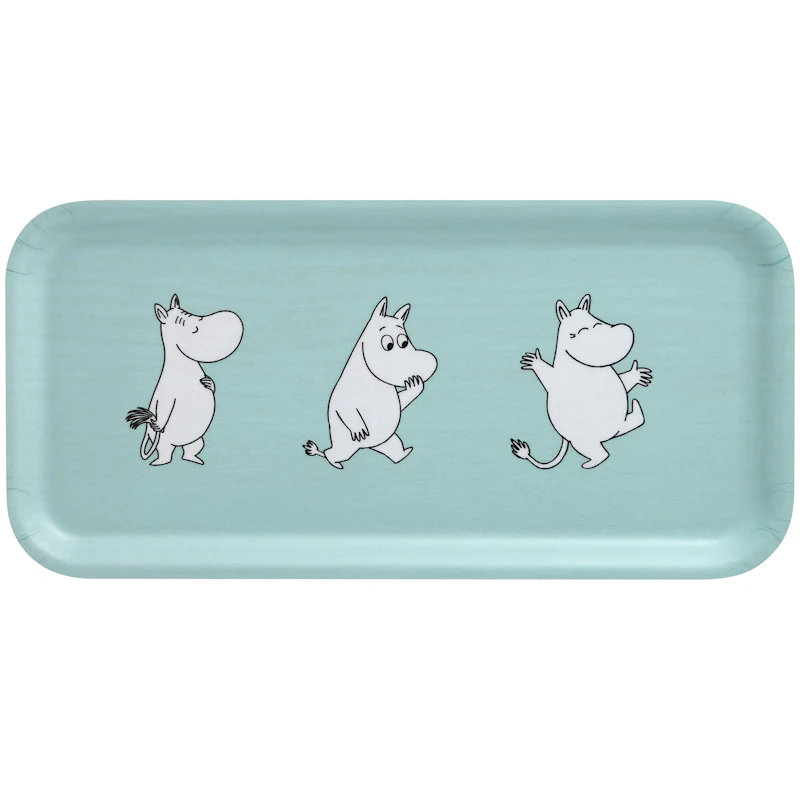 Moomin Retro Bakke 27x13 cm, Lyseblå