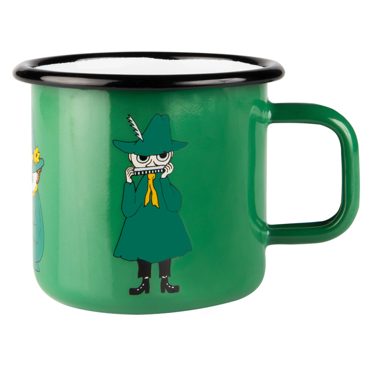 Muurla Moomin Retro Enamel Mug 37 Cl Snufkin - Kaffekopper Emalje Gr&oslash;n - 1701-037-02
