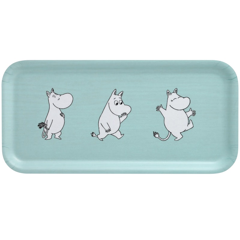 Moomin Retro Bakke 27x13 cm, Lyseblå