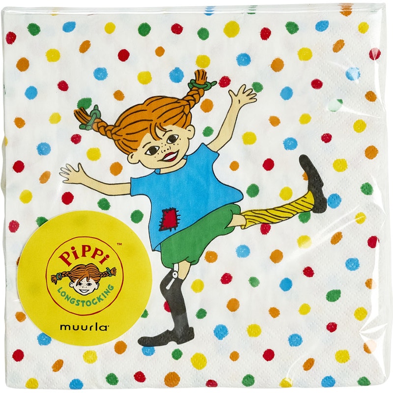 Pippi Serviet Hoppsansa 33x33 cm