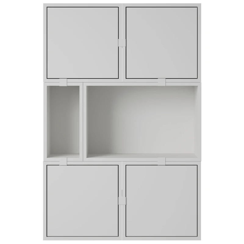 Stacked Configuration 4 Skænk, Grå