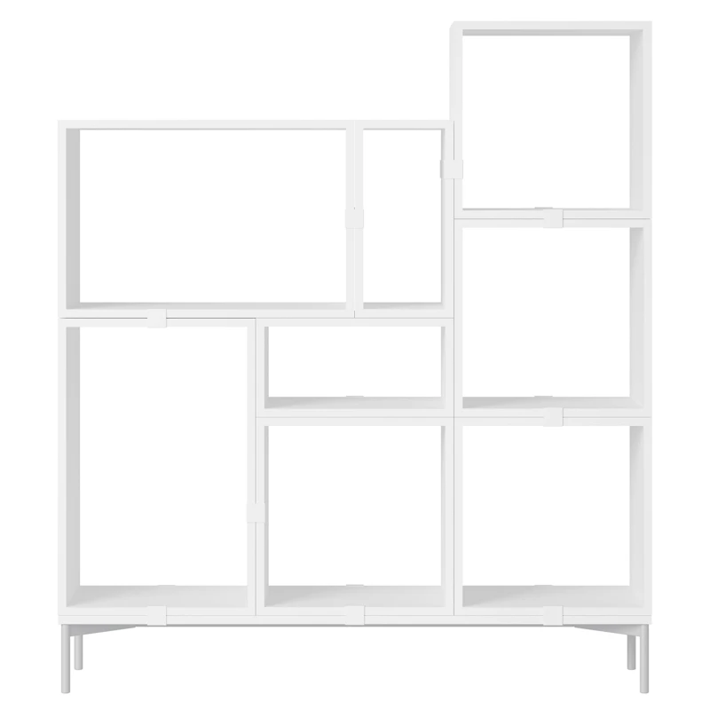 Configuration 5 Bookshelf, White