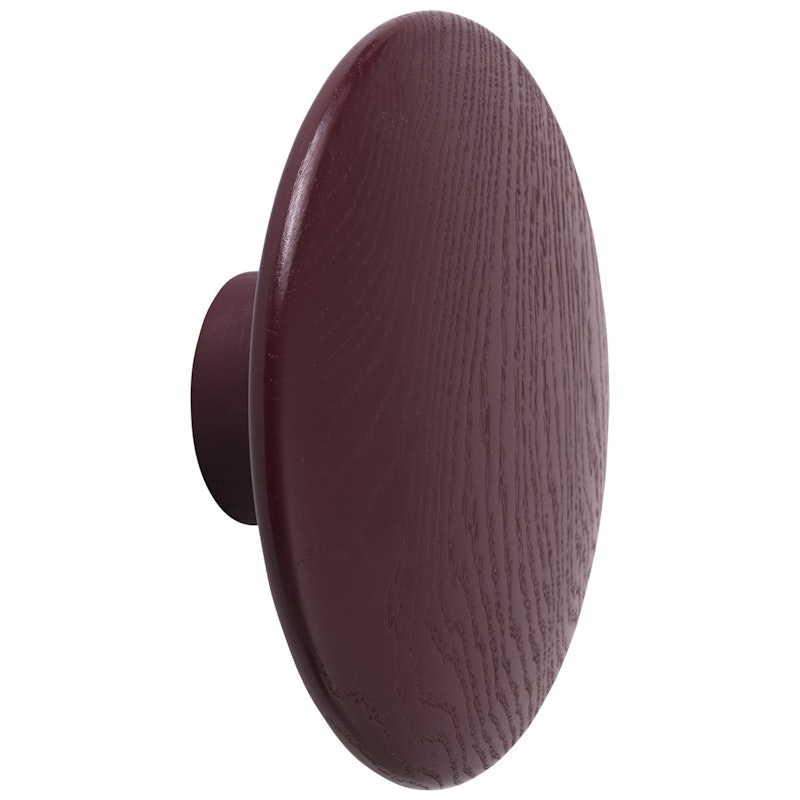 Dots Krog Træ Ø17 cm, Burgundy