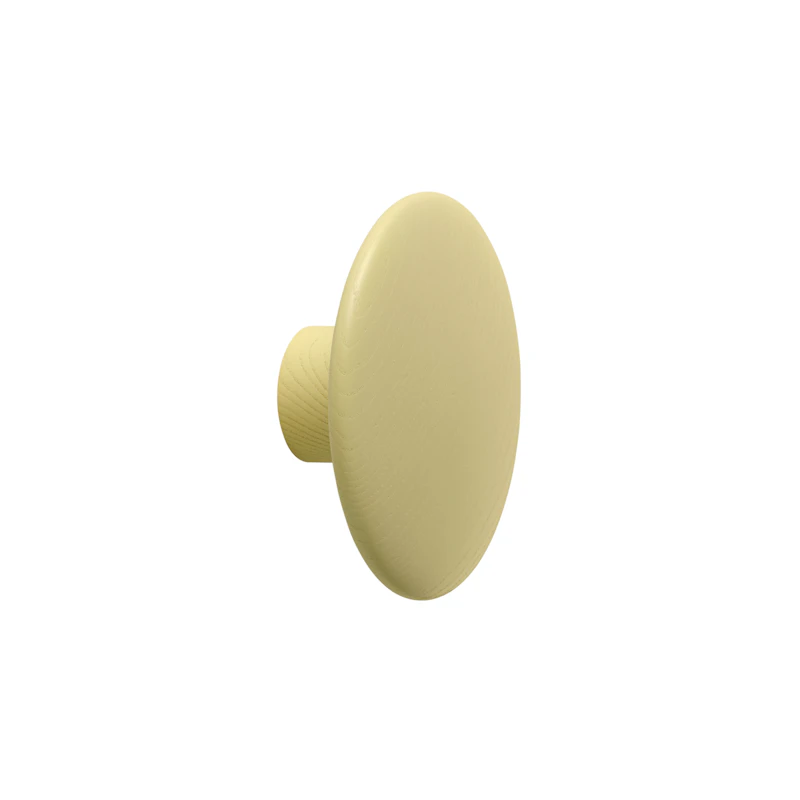 Dots Krog Træ Ø 9 cm, Yellow Beige