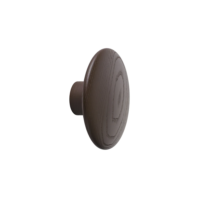 Dots Krog Træ Ø 9 cm, Brun-rød
