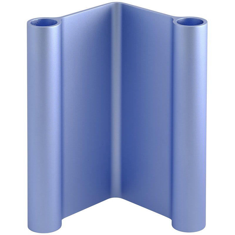 Pair Lysestage 18 cm, Lyseblå