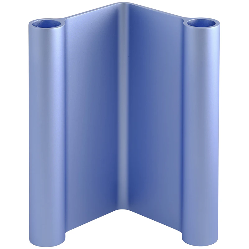 Pair Lysestage 18 cm, Lyseblå