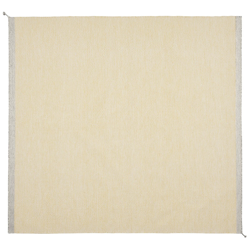 Ply Uldgulvtæppe 280x280 cm, Gult