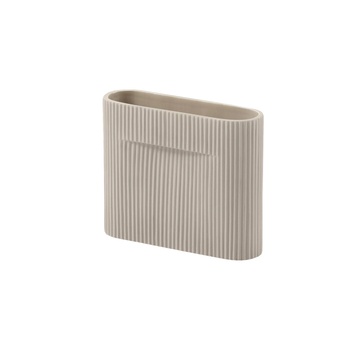 Muuto Ridge Vase 16,5 Cm - Vaser Lert&oslash;j Beige - RIDVAS16A01