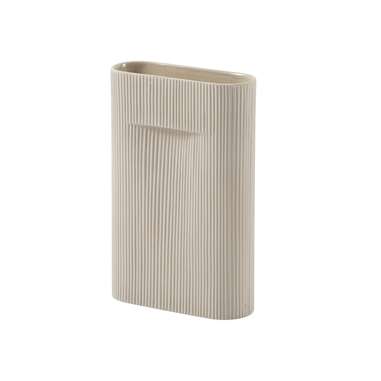 Muuto Ridge Vase 35 Cm - Vaser Lert&oslash;j Beige - RIDVAS35A01