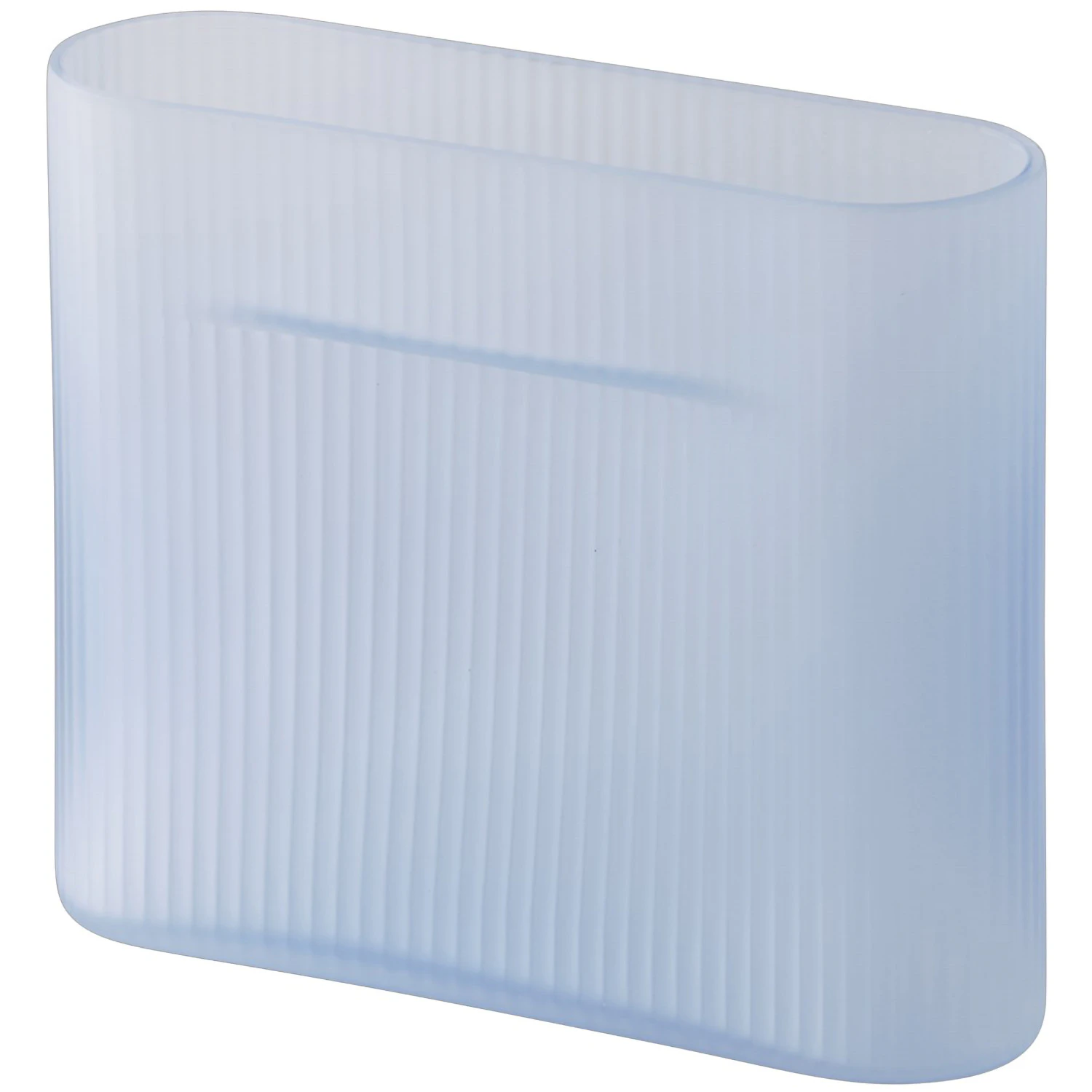 Muuto Ridge Vase 16,5 Cm - Vaser Frostet Glas Lysebl&aring; - RIDVAS16A04