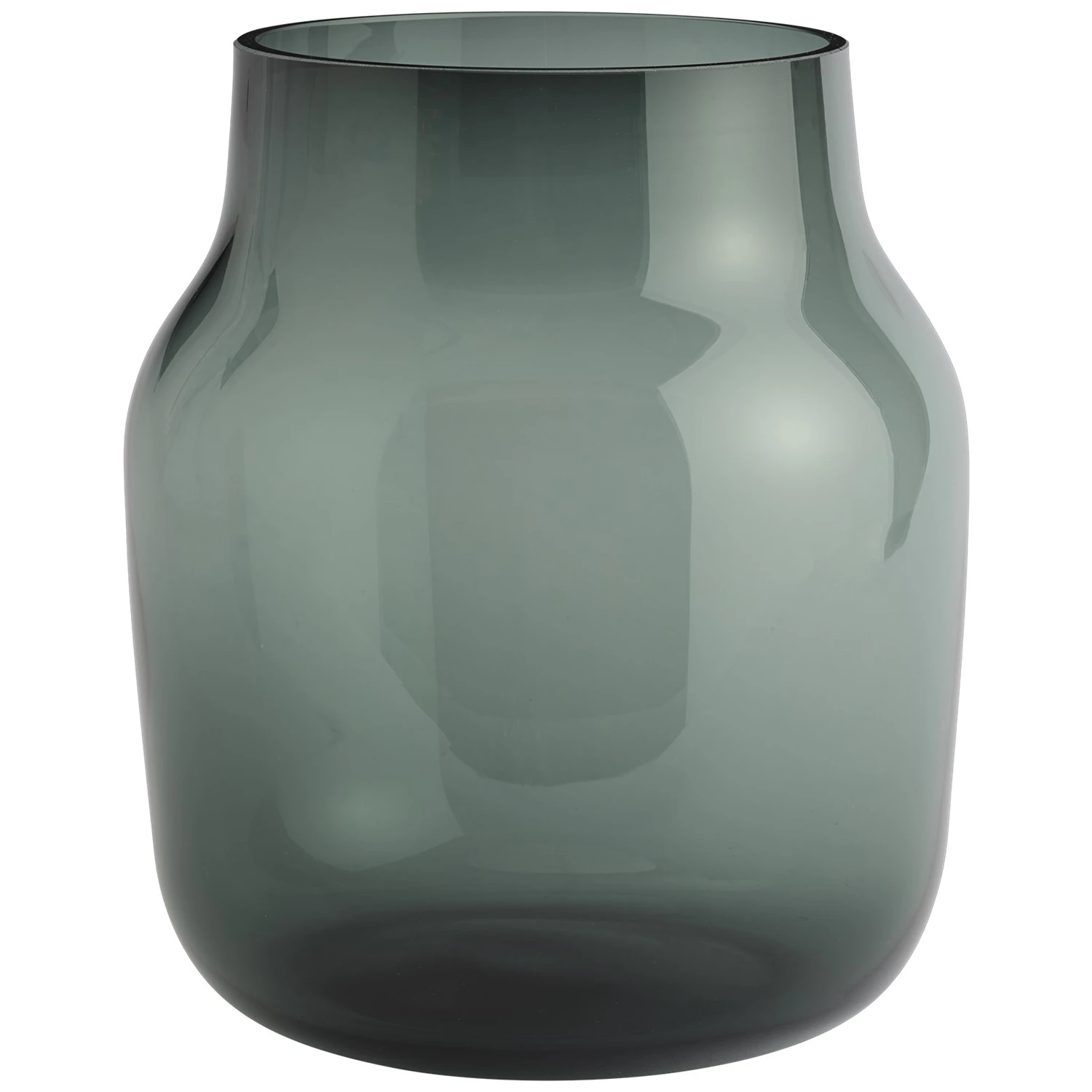 Muuto Silent Vase &Oslash;20 Cm M&oslash;rkegr&oslash;n - Vaser Glas Dark Green - SILVAS20A03