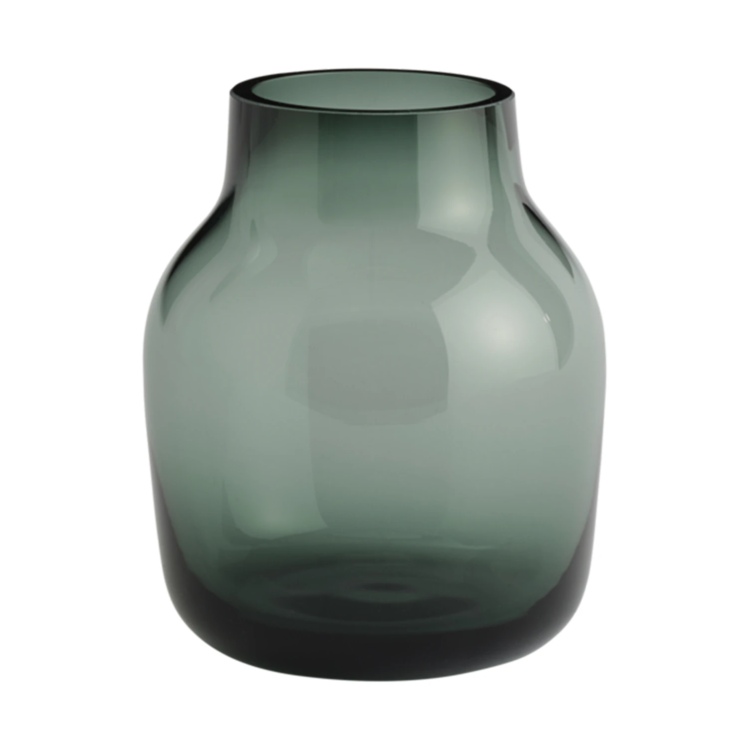 Muuto Silent Vase &Oslash;11 Cm M&oslash;rkegr&oslash;n - Vaser Glas Dark Green - SILVAS11A03