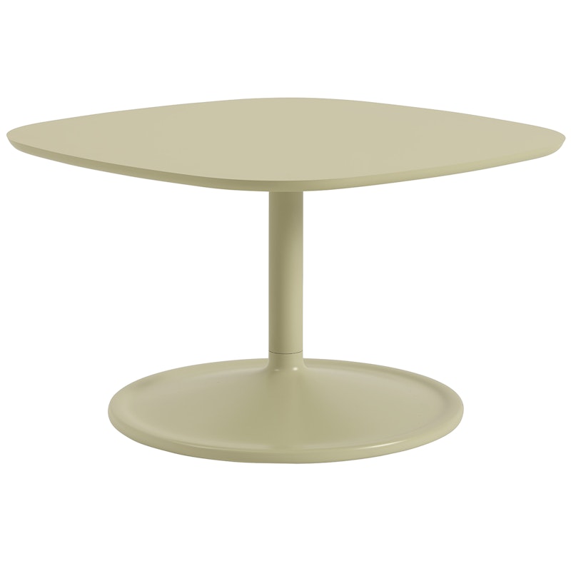 Soft Sofabord 70x70 cm, Laminat Beige Green