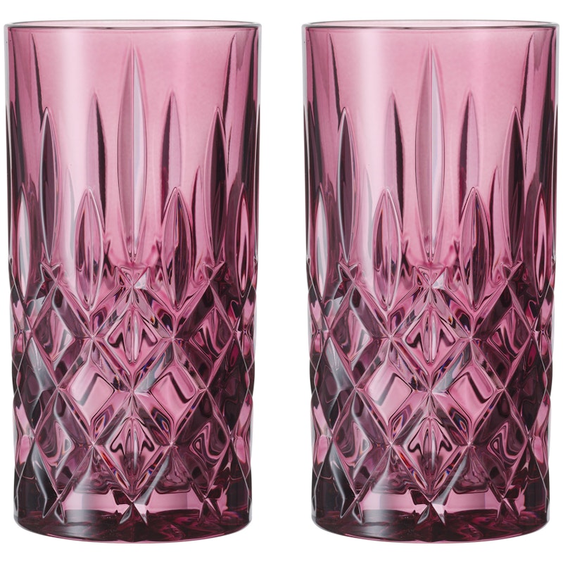 Noblesse Longdrink Glas 37 cl 2-pak, Berry