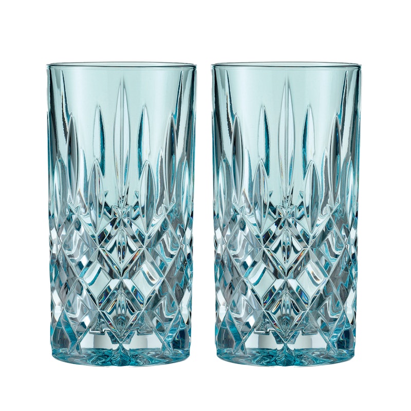 Noblesse Longdrink Glas 37 cl 2-pak, Aqua