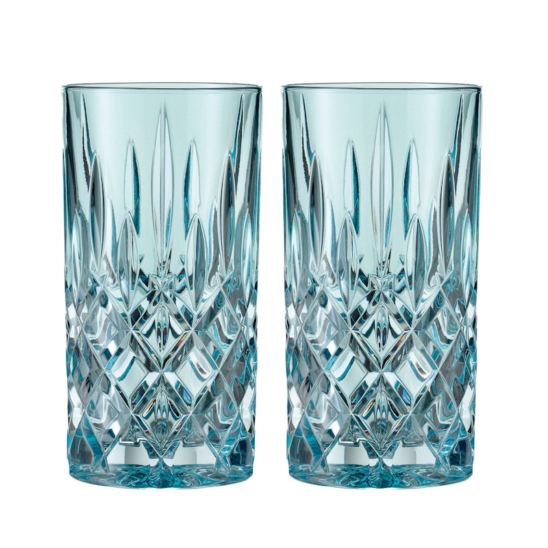 Noblesse Longdrink Glas 37 cl 2-pak, Aqua