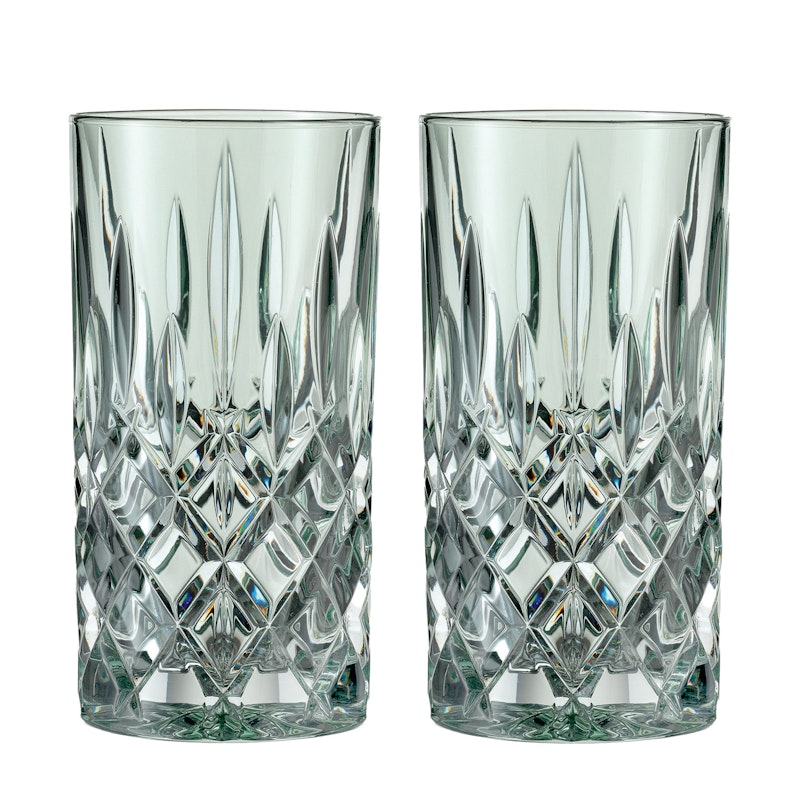 Noblesse Longdrink Glas 37 cl 2-pak, Mintgrøn