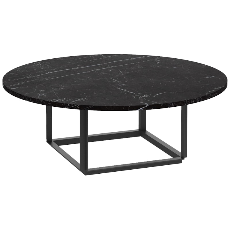 Florence Sofabord 90 cm, Sort / Black Marble