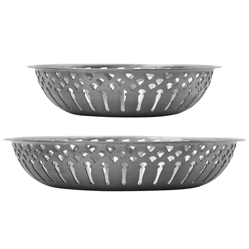 Brødkurv 2-pak, Antique Silver