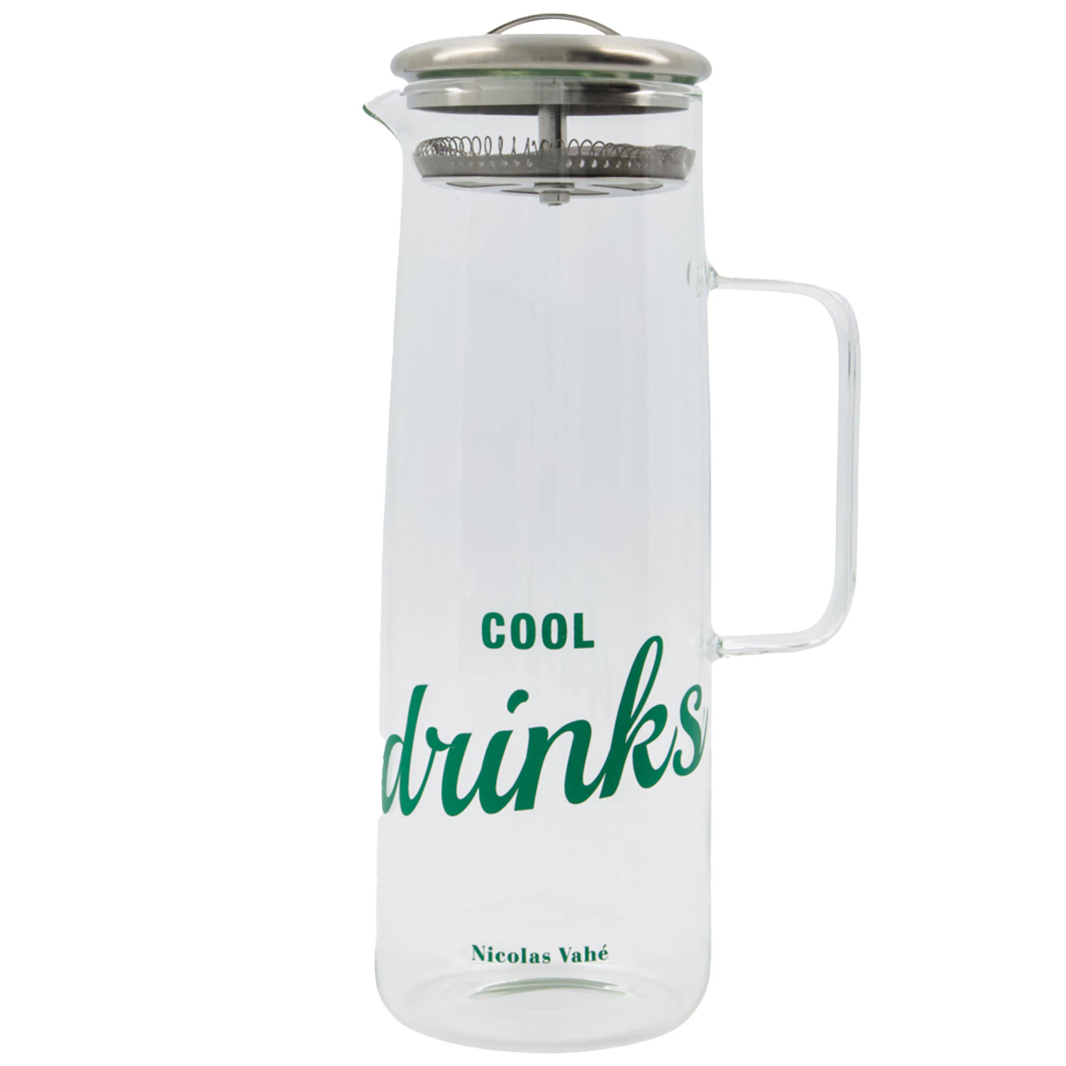 Nicolas Vah&eacute; Strain Kande Med L&aring;g 1,5 L - Vandkarafler & Vandkander Glas Klar - 108580000