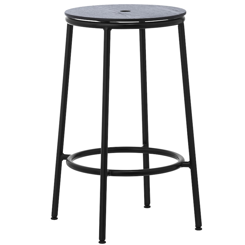 Circa Barstool 65 cm Black Steel Barstol Black Oak