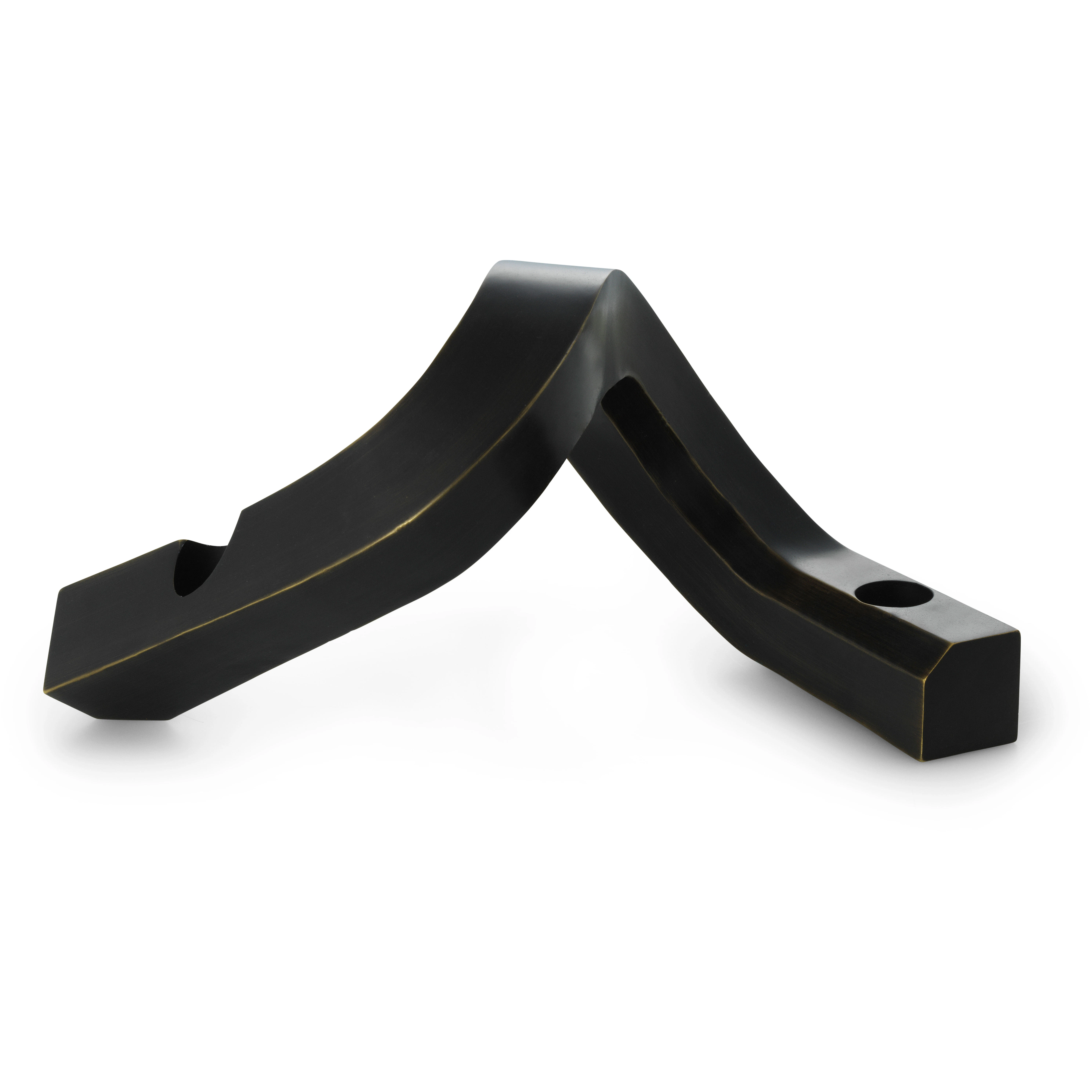 Normann Copenhagen Crooked Two Lysestage - Lysestager Aluminium Bronze - 607888