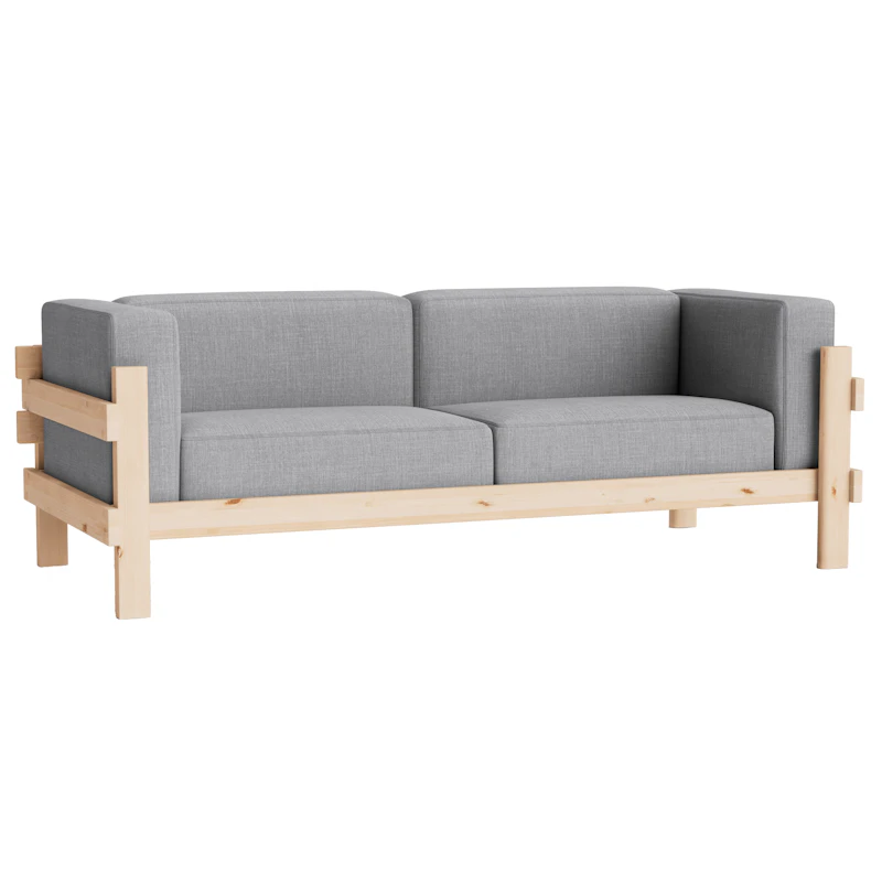 Kube 3-Personers Sofa, Pine / Remix 143