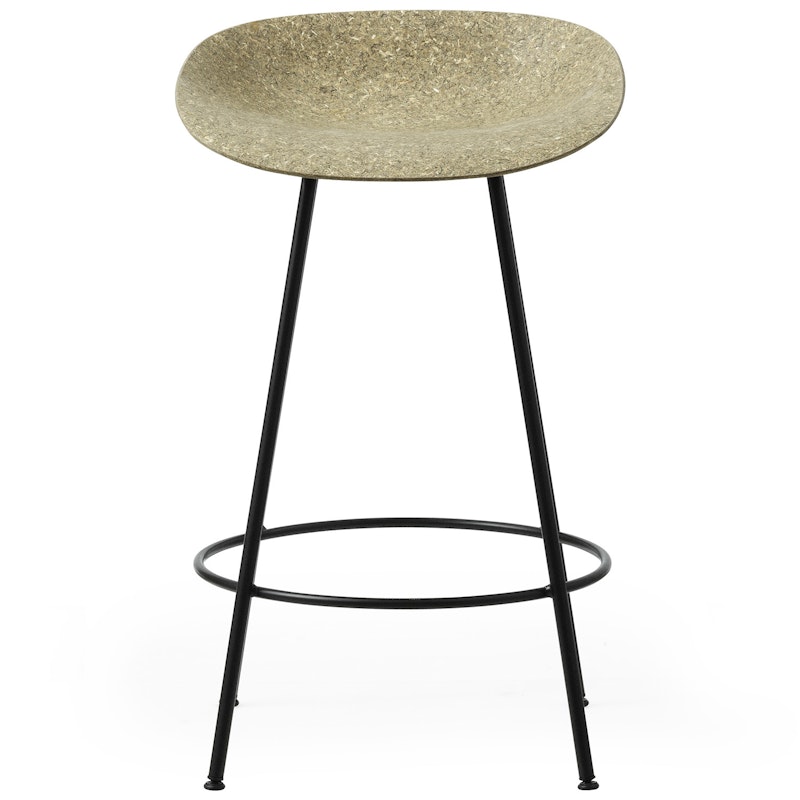 Mat Barstool 65 cm, Seaweed / Black