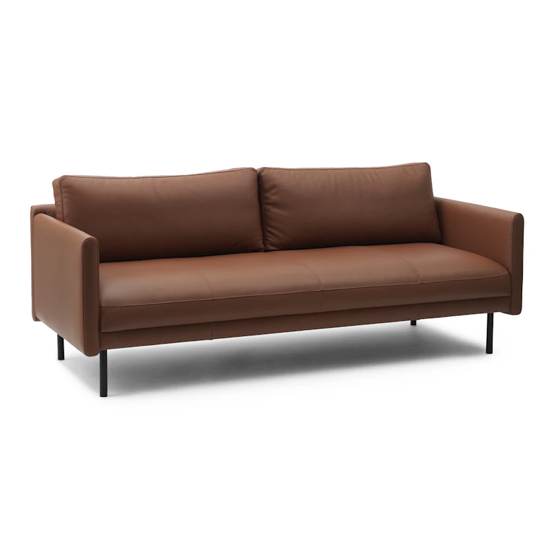 Rar 3-Personers Sofa, Leather Cognac