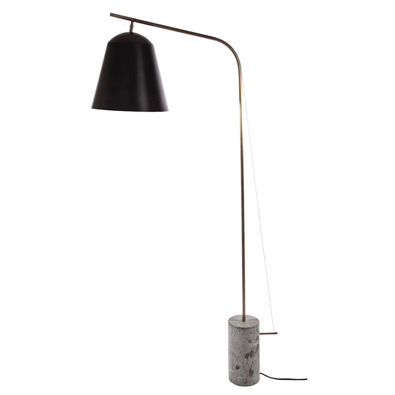 Line Two Gulvlampe, Sort