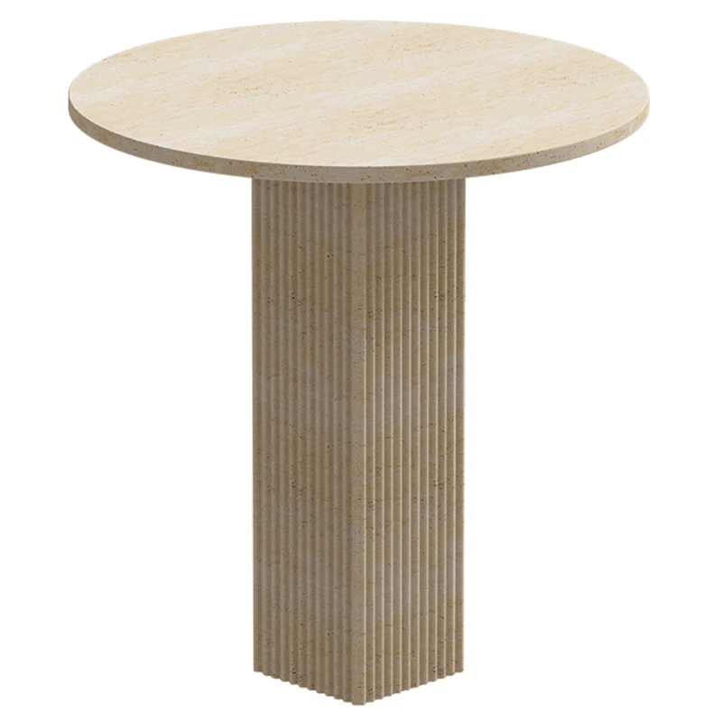 Soho Dining Table Ø80 cm, Travertine