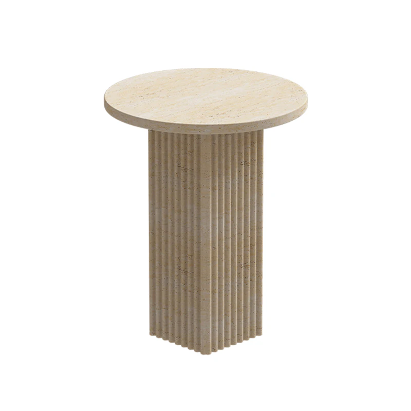 Soho Side Table, Travertine